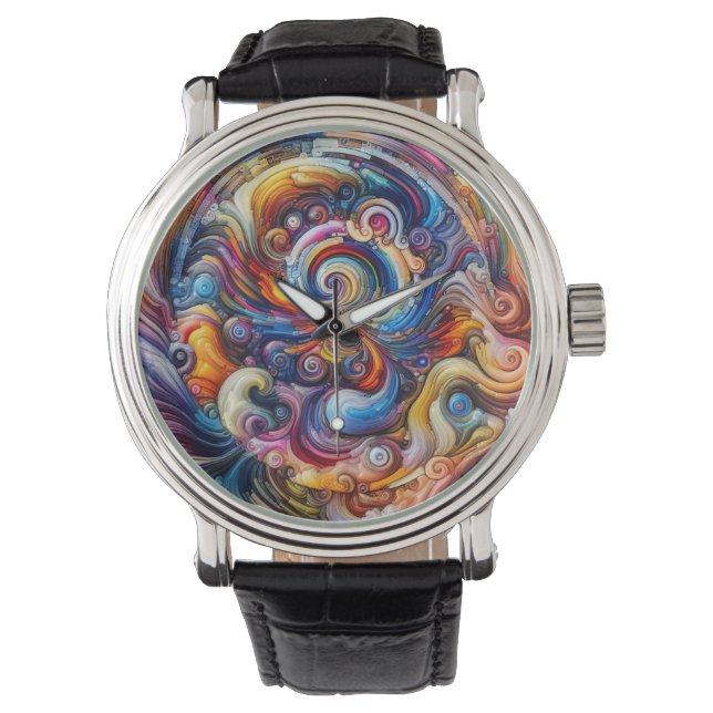 Dynamic Color Vortex Armbanduhr (Vorderseite)