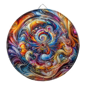 Dynamic Color Vortex Dartscheibe