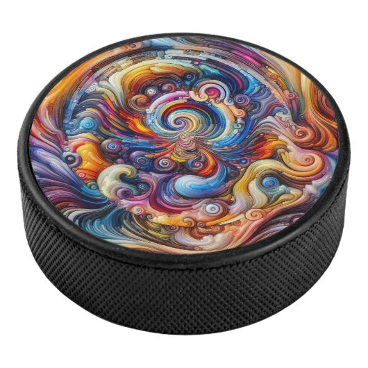 Dynamic Color Vortex Eishockey Puck (3/4)