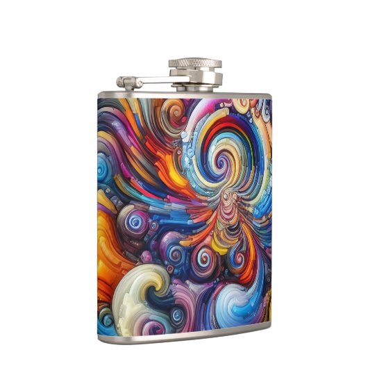 Dynamic Color Vortex Flachmann (Rechts)