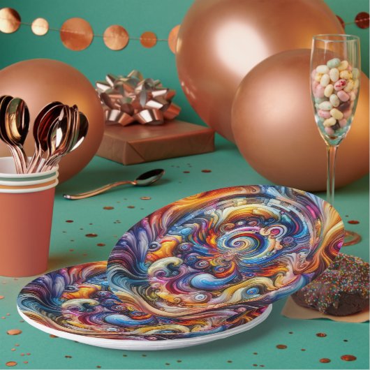 Dynamic Color Vortex Pappteller (Multi)