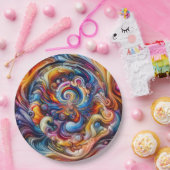 Dynamic Color Vortex Pappteller (Party)
