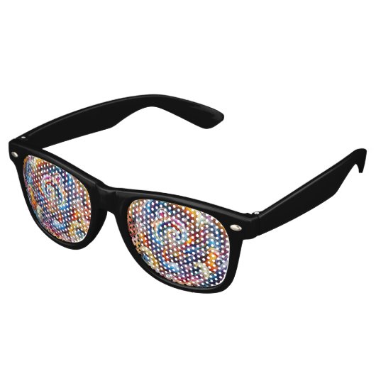 Dynamic Color Vortex Partybrille (Schrägansicht)