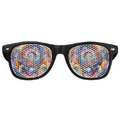 Dynamic Color Vortex Partybrille (Vorderseite)