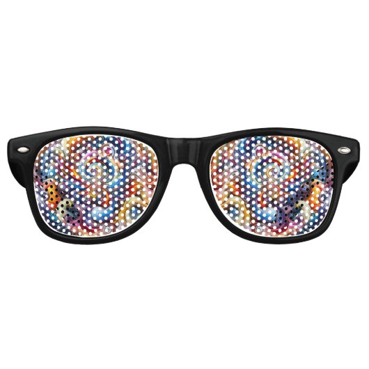 Dynamic Color Vortex Partybrille (Vorderseite)