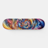 Dynamic Color Vortex Skateboard (Horizontal)
