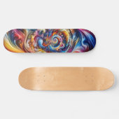 Dynamic Color Vortex Skateboard (Horizontal)