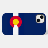 Dynamic Colorado State Flag Graphic Case-Mate iPhone Hülle (Rückseite (Horizontal))