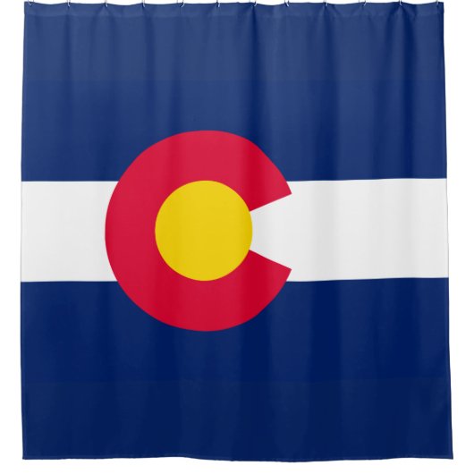 Dynamic Colorado State Flag Graphic Duschvorhang (Vorderseite)