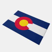 Dynamic Colorado State Flag Graphic Fußmatte (Schrägansicht)