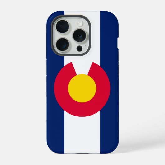 Dynamic Colorado State Flag Graphic iPhone Hülle (Rückseite)