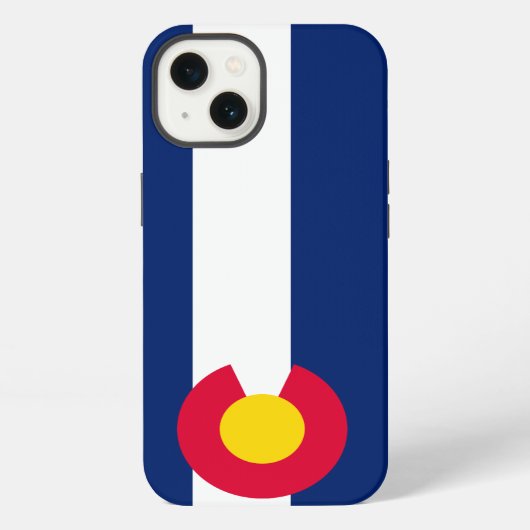 Dynamic Colorado State Flag Graphic iPhone Hülle (Rückseite)