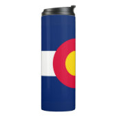 Dynamic Colorado State Flag Graphic Thermosbecher (Nach links gedreht)