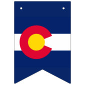 Dynamic Colorado State Flag Graphic Wimpelkette (Erste Fahne)