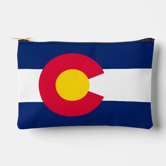 Dynamic Colorado State Flag Graphic Zubehörtasche (Vorderseite)
