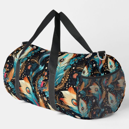 Dynamic Comet and Nebula Voyage Duffle Bag (Rechte Ecke)