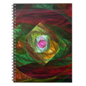 Dynamic Connections Abstrakt Art Notebook Notizblock (Vorderseite)