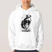 Dynamic Cowboy Rodeo Silhouette Art Hoodie (Vorderseite)