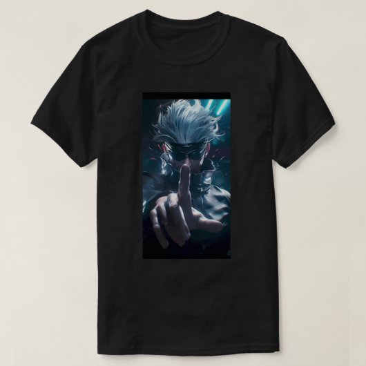"Dynamic Cyber Samurai T - Shirt - FuturisticT-Shi (Design vorne)
