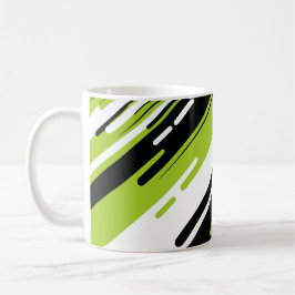 Dynamic Diagonal Striped Abstract Design Kaffeetasse