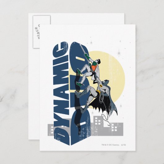 Dynamic Duo Graphic Postkarte (Vorne/Hinten)