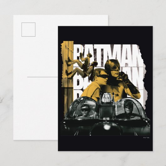 Dynamic Duo Scrapbook Fotografie Postkarte (Vorne/Hinten)