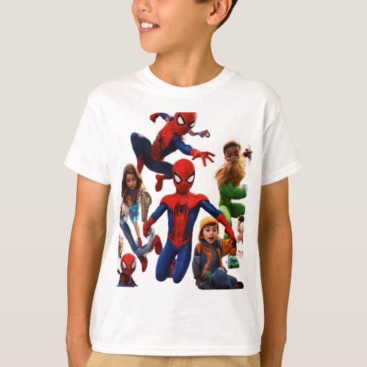 "Dynamic Duo: Spidey & Phantastisch Friend T - Shi T-Shirt (Vorderseite)