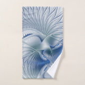 Dynamic Fantasy Abstract Blue Tones Fractal Art Badhandtuch Set (Handtuch)