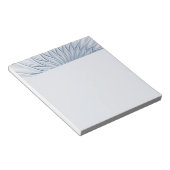 Dynamic Fantasy Abstract Blue Tones Fractal Art Notizblock (angewinkelt)