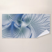Dynamic Fantasy Abstrakt Blue Tones Fraktal Art Badehandtuch (Badehandtuch)