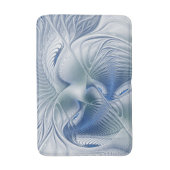 Dynamic Fantasy Abstrakt Blue Tones Fraktal Art Badematte (Vorderseite Vertikal)