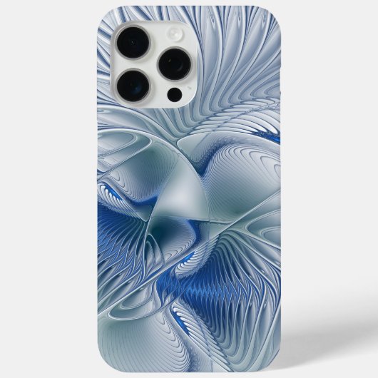 Dynamic Fantasy Abstrakt Blue Tones Fraktal Art Case-Mate iPhone Hülle (Rückseite)