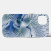 Dynamic Fantasy Abstrakt Blue Tones Fraktal Art Case-Mate iPhone Hülle (Rückseite (Horizontal))