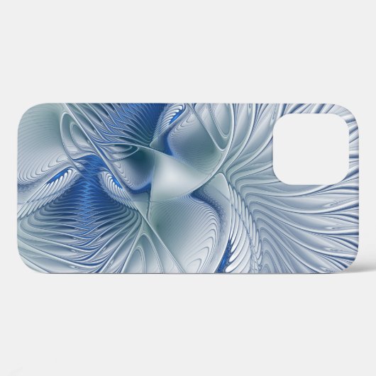 Dynamic Fantasy Abstrakt Blue Tones Fraktal Art Case-Mate iPhone Hülle (Rückseite (Horizontal))