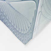 Dynamic Fantasy Abstrakt Blue Tones Fraktal Art Fleecedecke (Ecke)
