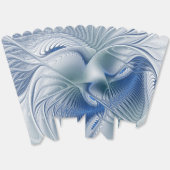 Dynamic Fantasy Abstrakt Blue Tones Fraktal Art Geschenkschachtel (Ungeklappt)