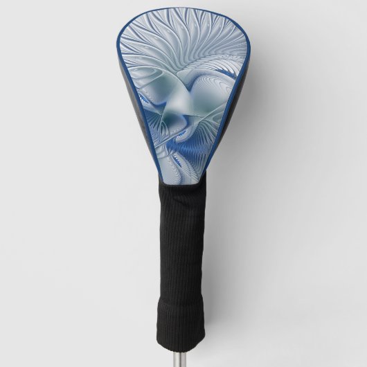 Dynamic Fantasy Abstrakt Blue Tones Fraktal Art Golf Headcover (Vorderseite)