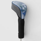 Dynamic Fantasy Abstrakt Blue Tones Fraktal Art Golf Headcover (angewinkelt)