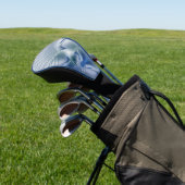 Dynamic Fantasy Abstrakt Blue Tones Fraktal Art Golf Headcover (In SItu)