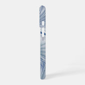 Dynamic Fantasy Abstrakt Blue Tones Fraktal Art iPhone 16 Hülle (Linke Seite)