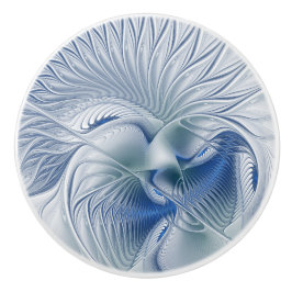Dynamic Fantasy Abstrakt Blue Tones Fraktal Art Keramikknauf