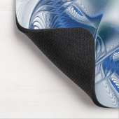 Dynamic Fantasy Abstrakt Blue Tones Fraktal Art Mousepad (Ecke)
