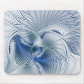 Dynamic Fantasy Abstrakt Blue Tones Fraktal Art Mousepad (Vorne)