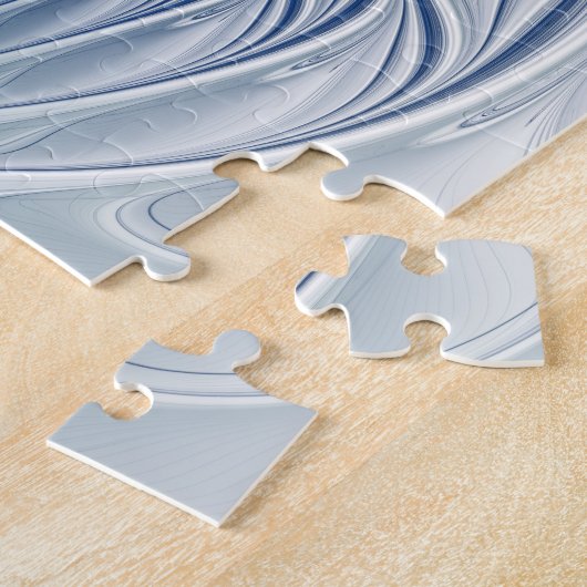 Dynamic Fantasy Abstrakt Blue Tones Fraktal Art Puzzle (Seite)