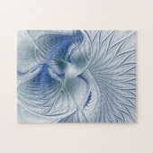 Dynamic Fantasy Abstrakt Blue Tones Fraktal Art Puzzle (Horizontal)