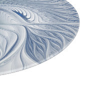 Dynamic Fantasy Abstrakt Blue Tones Fraktal Art Schneidebrett (Ecke)