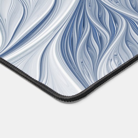 Dynamic Fantasy Abstrakt Blue Tones Fraktal Art Schreibtischunterlage (Ecke)