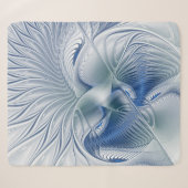 Dynamic Fantasy Abstrakt Blue Tones Fraktal Art Sherpadecke (Vorderseite (Horizontal))