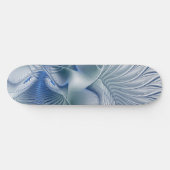 Dynamic Fantasy Abstrakt Blue Tones Fraktal Art Skateboard (Horizontal)