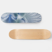 Dynamic Fantasy Abstrakt Blue Tones Fraktal Art Skateboard (Horizontal)
